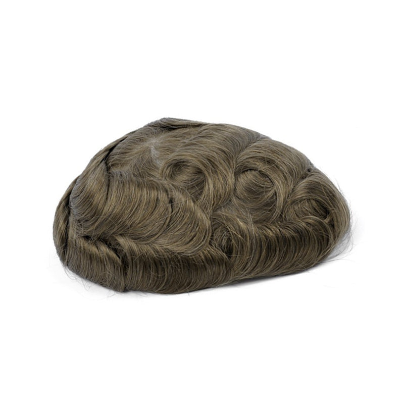 MSK| Popular 0.06MM SKIN HAIR SYSTEM WITH DOUBLE KNOTS FOR MEN