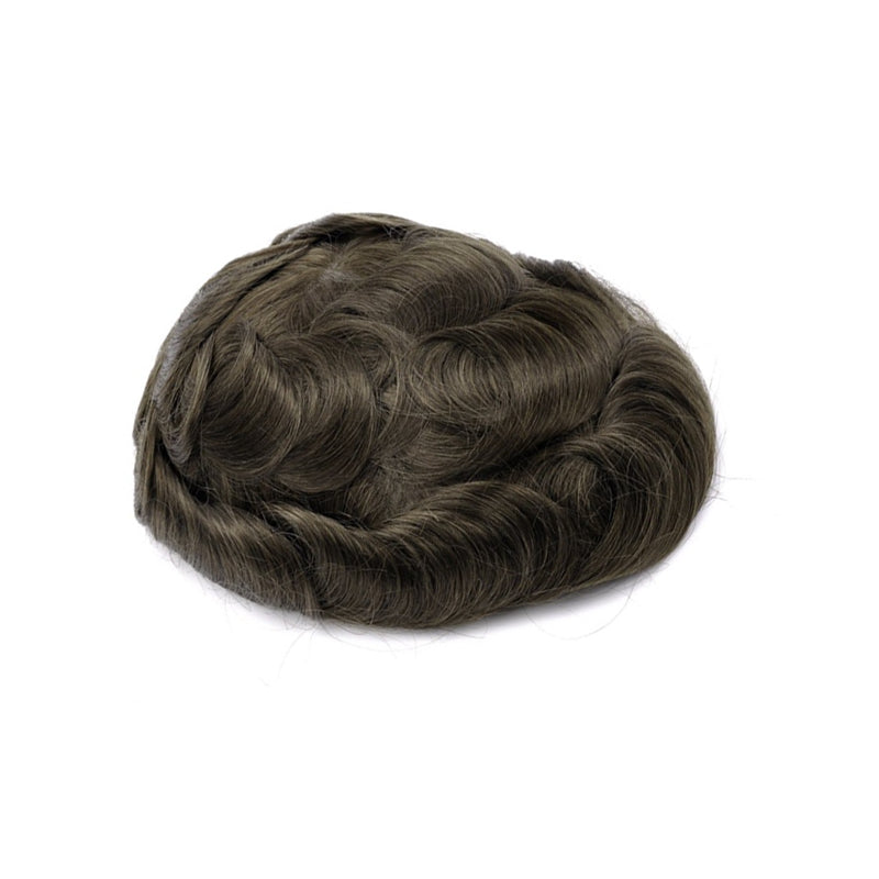 MSK| Popular 0.06MM SKIN HAIR SYSTEM WITH DOUBLE KNOTS FOR MEN