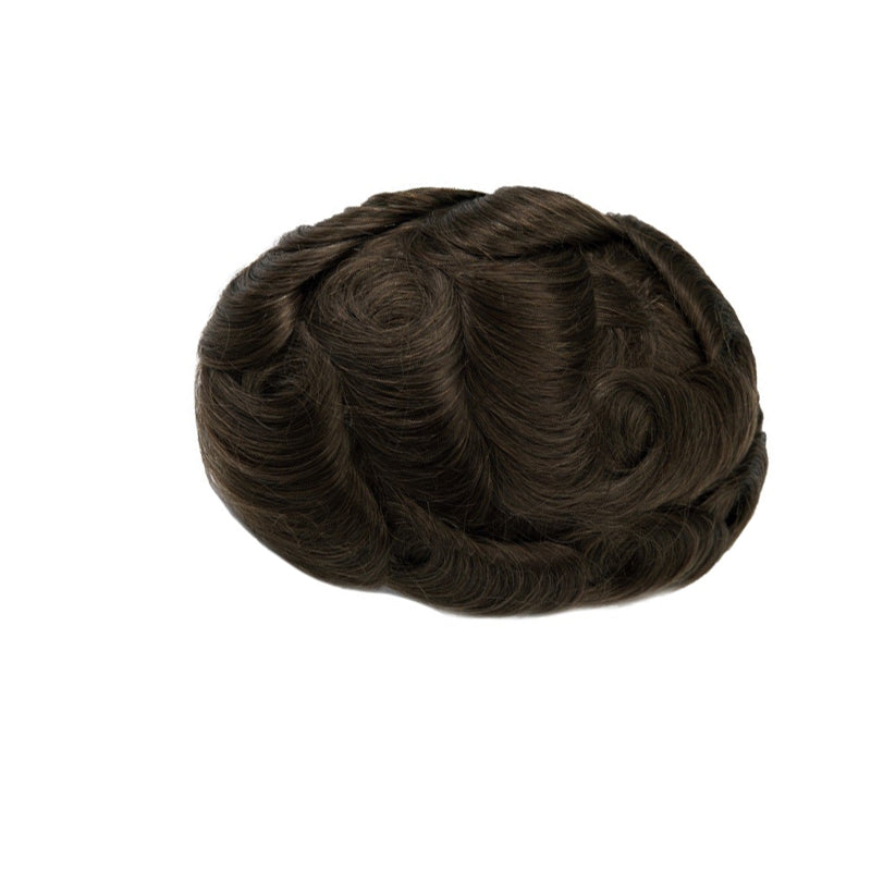 MSK| Popular 0.06MM SKIN HAIR SYSTEM WITH DOUBLE KNOTS FOR MEN