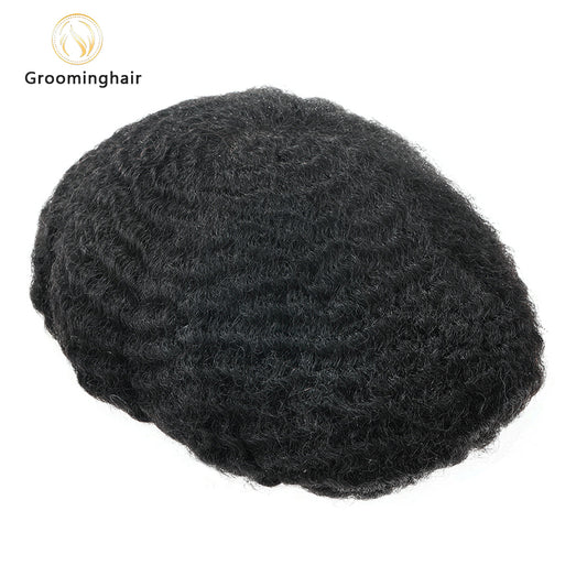 THIN SKIN POLY BASE HAIR REPLACEMENT MAN WAVE UNIT 6MM WAVE