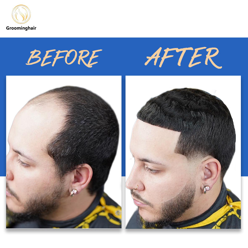 Unidade de substituição de cabelo Man Wave 15mm Base de renda completa