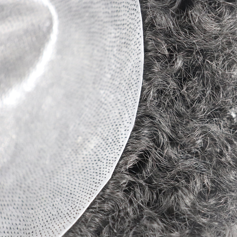 UNIDADE DE CABELO MASCULINO DE PELE FINA POLI 10MM ONDA