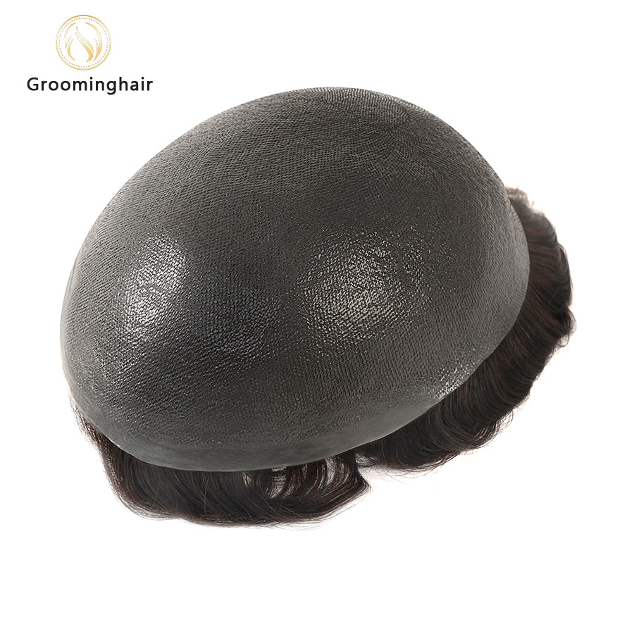 MSSV | Sistema de cabello invisible de 0.02 mm de grosor con bucle en V para hombres