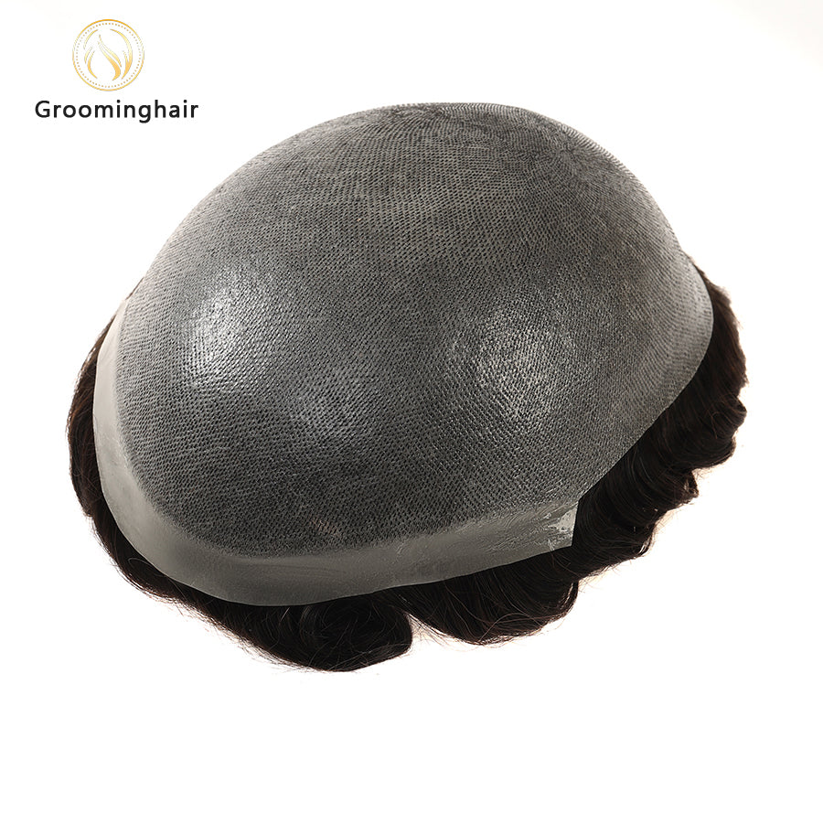 UTS | SISTEMA DE CABELO V LOOP DE PELE FINA 0,04 MM LINHA DO CABELO NATURAL INVISÍVEL PARA HOMENS