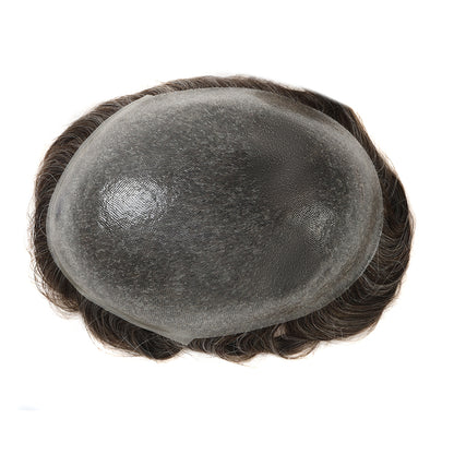 UTK | Sistema de peluquín para hombre con doble nudo para piel fina de 0,06 mm a 0,08 mm