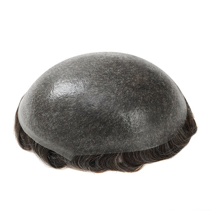 UTK | Sistema de peluquín para hombre con doble nudo para piel fina de 0,06 mm a 0,08 mm