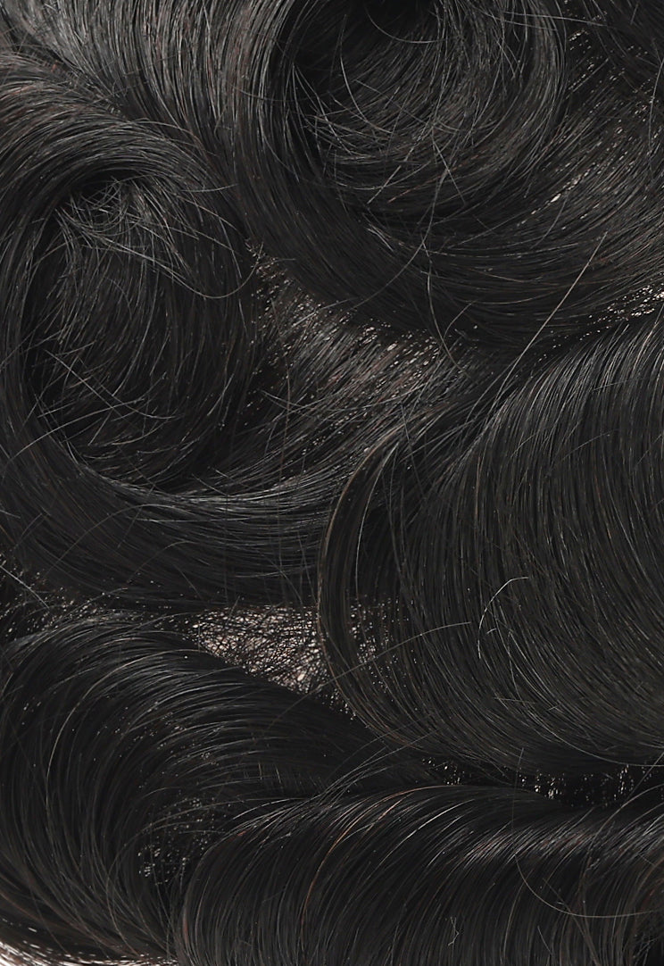 Unidade de substituição de cabelo FULL LACE MAN WAVE para cabelo americano com ondas de 2 mm
