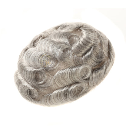 UTS | SISTEMA DE CABELO V LOOP DE PELE FINA 0,04 MM LINHA DO CABELO NATURAL INVISÍVEL PARA HOMENS