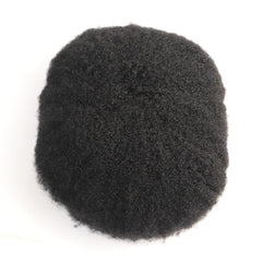 Unidades de ondulação masculina de renda completa de 4 mm para substituição de cabelo africano