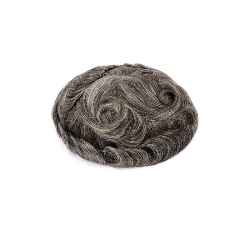 MSK| Popular 0.06MM SKIN HAIR SYSTEM WITH DOUBLE KNOTS FOR MEN