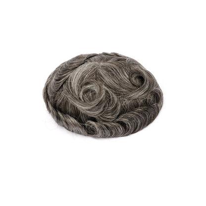 MSK| Popular 0.06MM SKIN HAIR SYSTEM WITH DOUBLE KNOTS FOR MEN