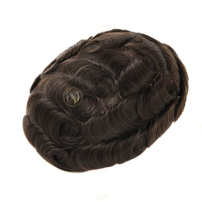 UTS | SISTEMA DE CABELO V LOOP DE PELE FINA 0,04 MM LINHA DO CABELO NATURAL INVISÍVEL PARA HOMENS