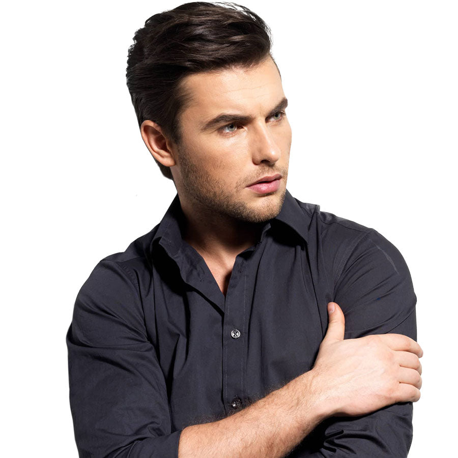 UTS | SISTEMA DE CABELO V LOOP DE PELE FINA 0,04 MM LINHA DO CABELO NATURAL INVISÍVEL PARA HOMENS