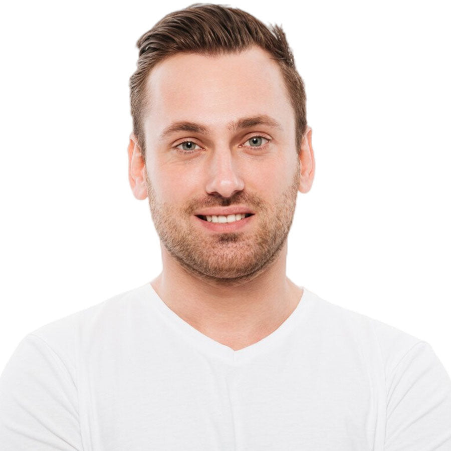 UTK | SISTEMA DE CABELO DE PELE FINA COM NÓS DUPLOS 0,04 MM INVISÍVEL NATURAL EM V