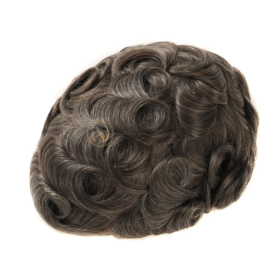 UTS | SISTEMA DE CABELO V LOOP DE PELE FINA 0,04 MM LINHA DO CABELO NATURAL INVISÍVEL PARA HOMENS