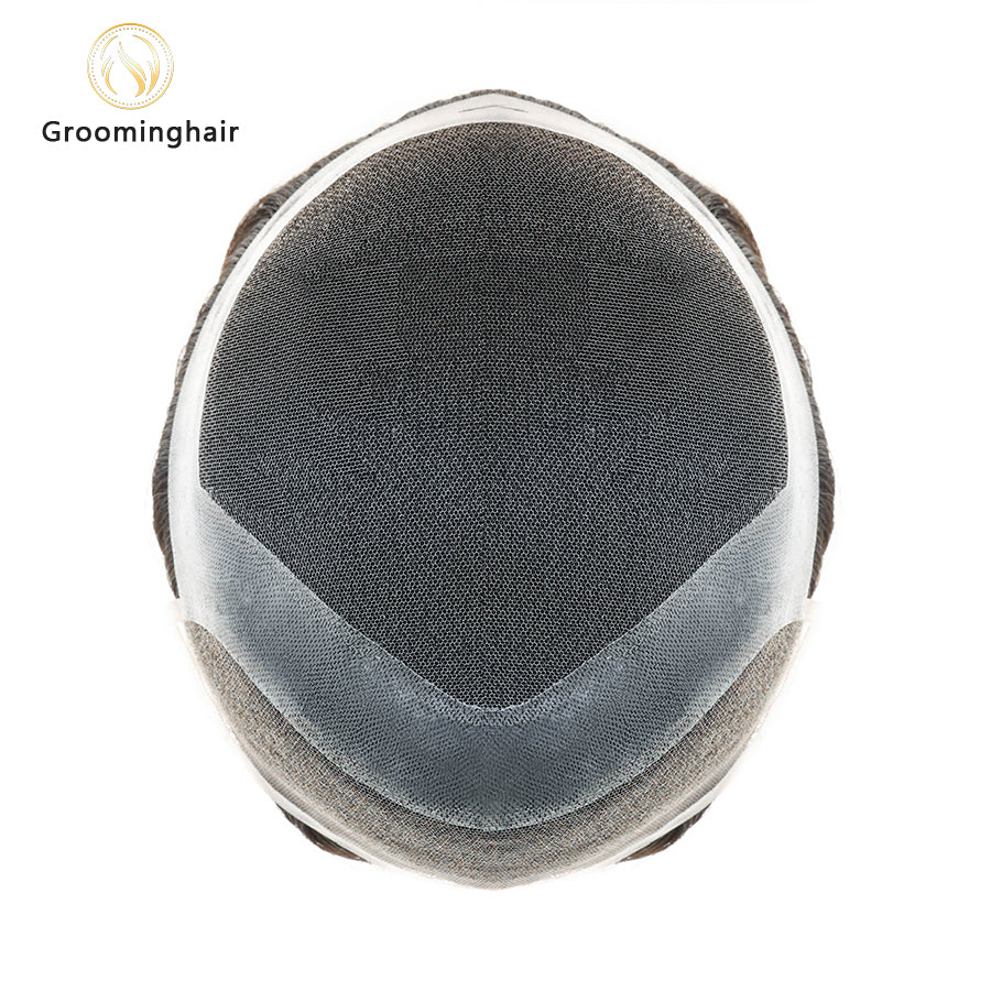 HOLLYWOOD SWISS LACE HAIR SYSTEM WITH POLY PERIMETER AND LACE FRONT