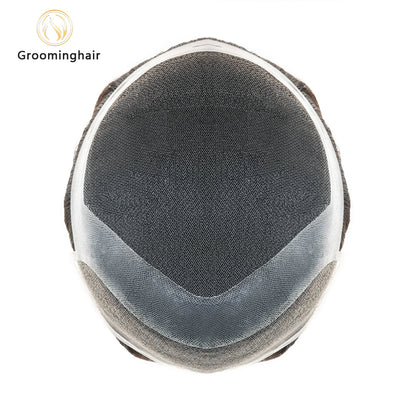 HOLLYWOOD SWISS LACE HAIR SYSTEM WITH POLY PERIMETER AND LACE FRONT