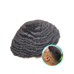 POLY 12MM MAN WEAVE UNIT THIN SKIN HAIR REPLACEMENT