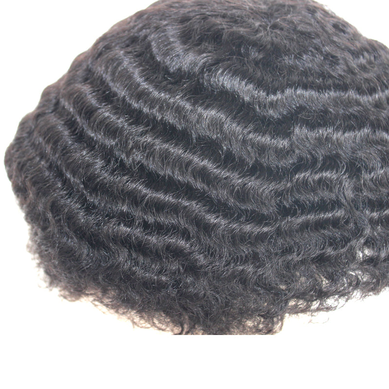 FULL LACE 12MM WAVY MAN WEAVE UNIT HAIR REPLACEMENT