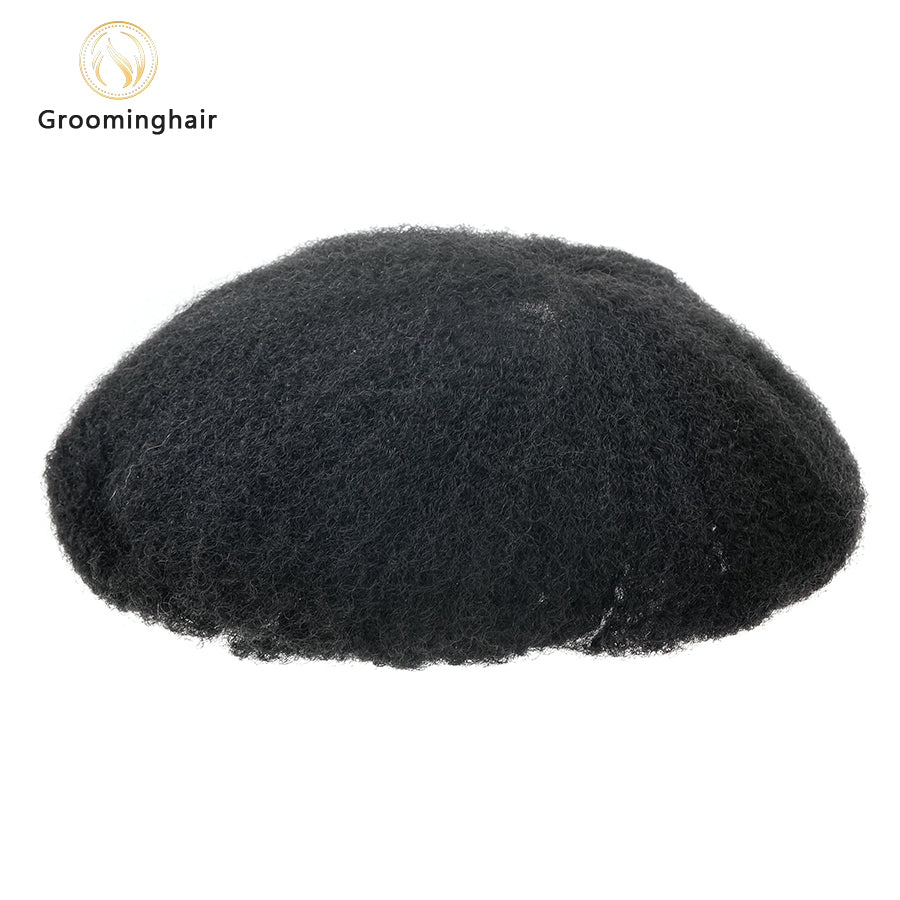 Unidade de substituição de cabelo FULL LACE MAN WAVE para cabelo americano com ondas de 2 mm