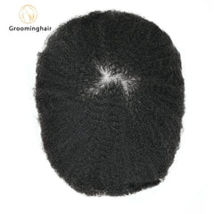 Unidade de substituição de cabelo FULL LACE MAN WAVE para cabelo americano com ondas de 2 mm