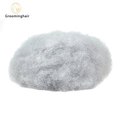 Peruca afro de renda completa 4 mm #T cor preta masculina sistema afro