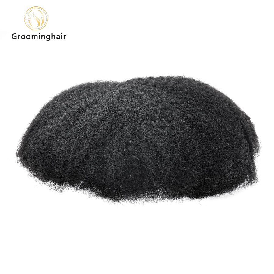 Unidade de substituição de cabelo FULL LACE MAN WAVE 6MM WAVE BLACK