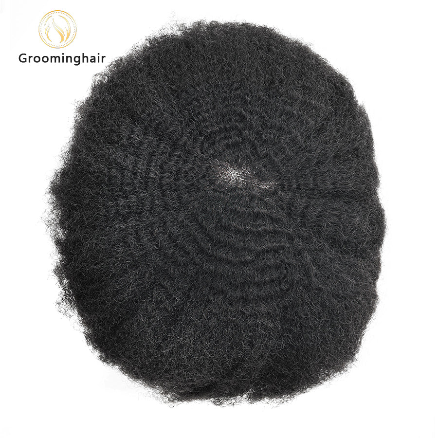 Unidade de substituição de cabelo FULL LACE MAN WAVE 6MM WAVE BLACK