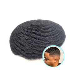 THIN SKIN POLY MAN WEAVE HAIR REPLACEMENT UNIT 8MM WAVE