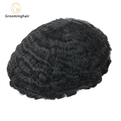 THIN SKIN POLY MAN WAVE HAIR REPLACEMENT UNIT 8MM WAVE