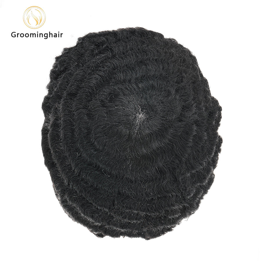 THIN SKIN POLY MAN WAVE HAIR REPLACEMENT UNIT 8MM WAVE