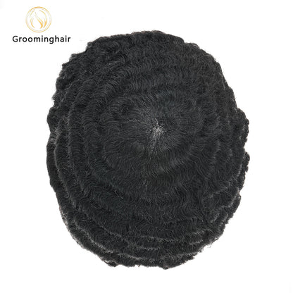 THIN SKIN POLY MAN WAVE HAIR REPLACEMENT UNIT 8MM WAVE