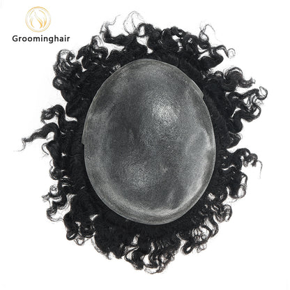 THIN SKIN POLY MAN WAVE HAIR REPLACEMENT UNIT 8MM WAVE