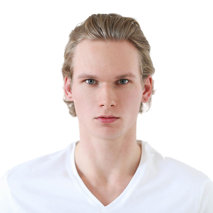 MSSV | Sistema de cabello invisible de 0.02 mm de grosor con bucle en V para hombres