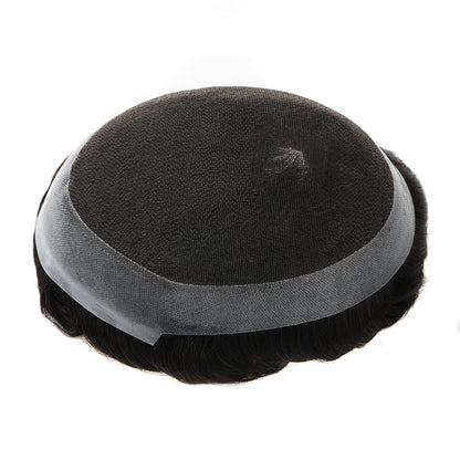 RENDA SUÍÇA AUSTRÁLIA NO CENTRO COM UM SISTEMA DE CABELO DE PERÍMETRO DE POLI MAIS AMPLO ATACADO