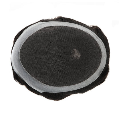 RENDA SUÍÇA AUSTRÁLIA NO CENTRO COM UM SISTEMA DE CABELO DE PERÍMETRO DE POLI MAIS AMPLO ATACADO