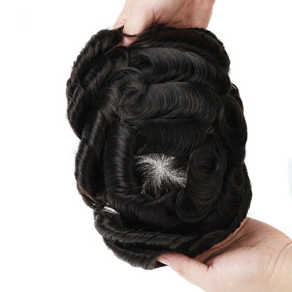 RENDA SUÍÇA AUSTRÁLIA NO CENTRO COM UM SISTEMA DE CABELO DE PERÍMETRO DE POLI MAIS AMPLO ATACADO