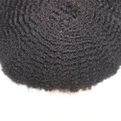 FULL LACE MAN WEAVE UNITS 4MM HAIR REPLACEMENT FOR AFRICAN HAIR