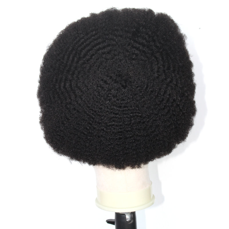 FULL LACE MAN WEAVE UNITS 4MM HAIR REPLACEMENT FOR AFRICAN HAIR