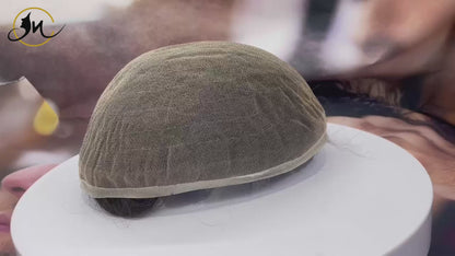 FSL | FULL LACE HAIR SYSTEM WITH STRONG KNOTS AND NATURAL BLEACHED FOR MEN