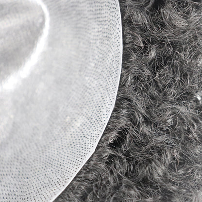 UNIDADE DE CABELO MASCULINO DE PELE FINA POLI 10MM ONDA