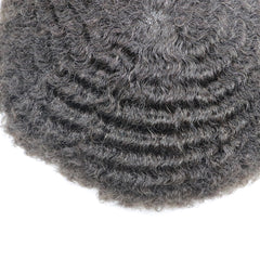 THIN SKIN POLY MAN WEAVE HAIR REPLACEMENT UNIT 8MM WAVE